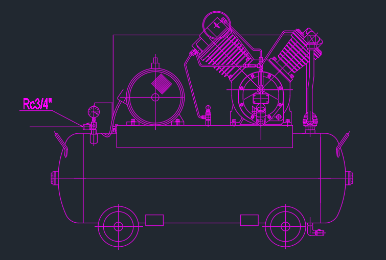 The Dolphin series'technical parameters of oil-free screw piston booster com pressor