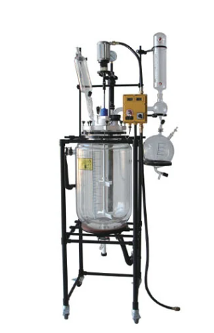 Electric heating reaction tank acetic acid distillation glass glue production equipment chemical reaction tank customiza