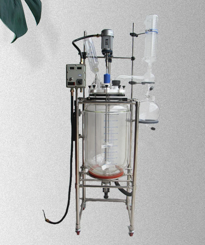 Electric heating reaction tank acetic acid distillation glass glue production equipment chemical reaction tank customiza