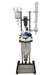 Electric heating reaction tank acetic acid distillation glass glue production equipment chemical reaction tank customiza