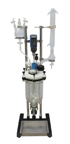 Electric heating reaction tank acetic acid distillation glass glue production equipment chemical reaction tank customiza