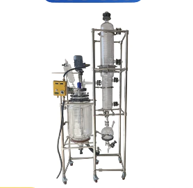 Electric heating reaction tank acetic acid distillation glass glue production equipment chemical reaction tank customiza