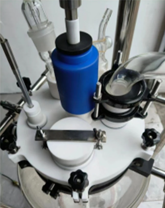 Electric heating reaction tank acetic acid distillation glass glue production equipment chemical reaction tank customiza