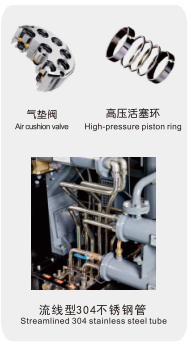 The Bull Series Screw Oil-free Piston Booster Compressor
