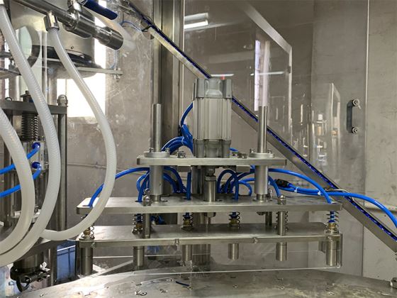 Automatic filling and capping machine