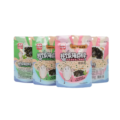 Plastic Packaging Bags Printer Stand up Pouch No Zipper for Snack Food