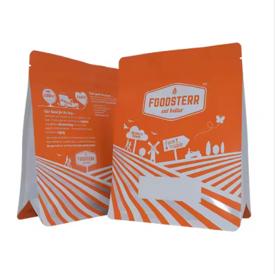 OEM Free Samples Flat Bottom Pouch Bags Custom Logo Food Grade Packaging Plastic PE Gravure Printing Seed Bag Moisture P