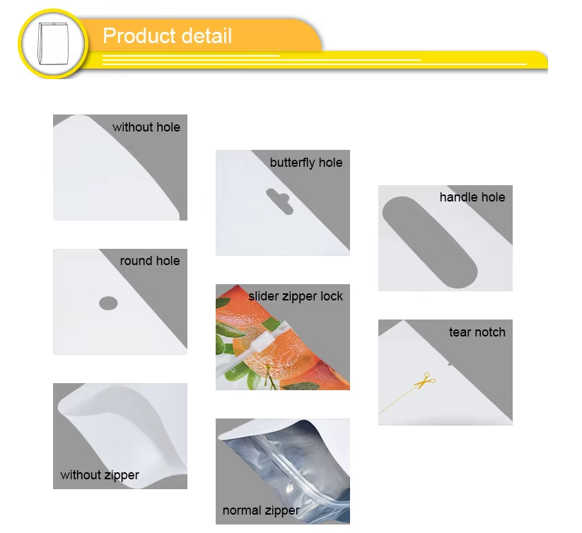 High quality OEM wholesale printing design candy bags vertical custom food bags