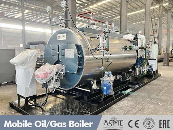 WNS series horizontal internal combustion chamber oil/gas boiler