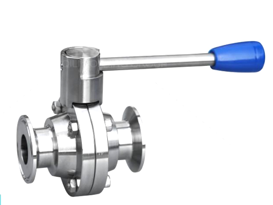 Pull rod quick mounting butterfly valve