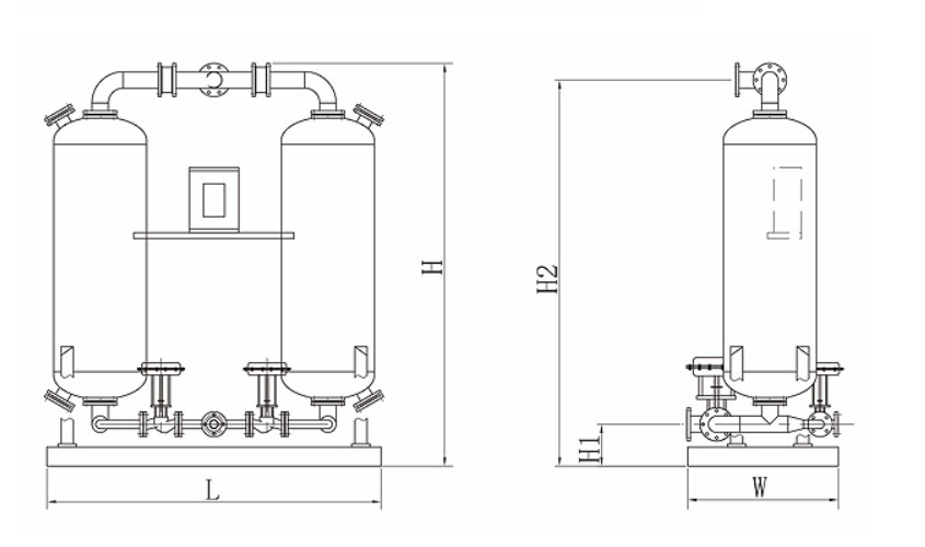 ADW series no heat regenerating PSA air dryer