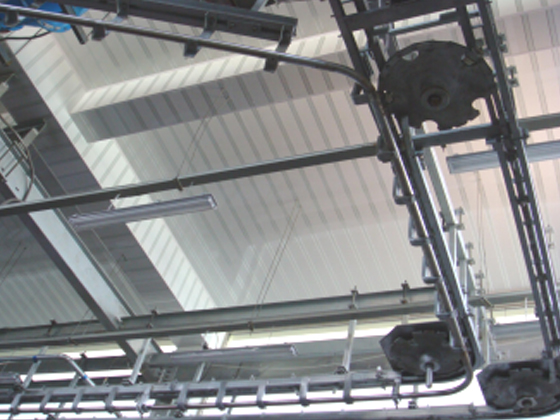 Automatic bloodletting conveying line