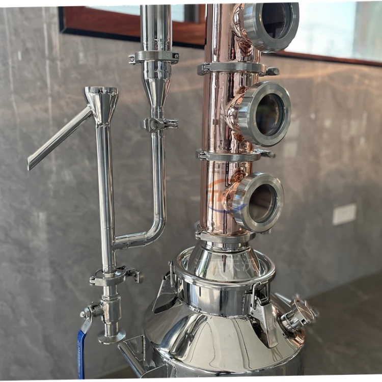 Tower copper household hydrosol distiller