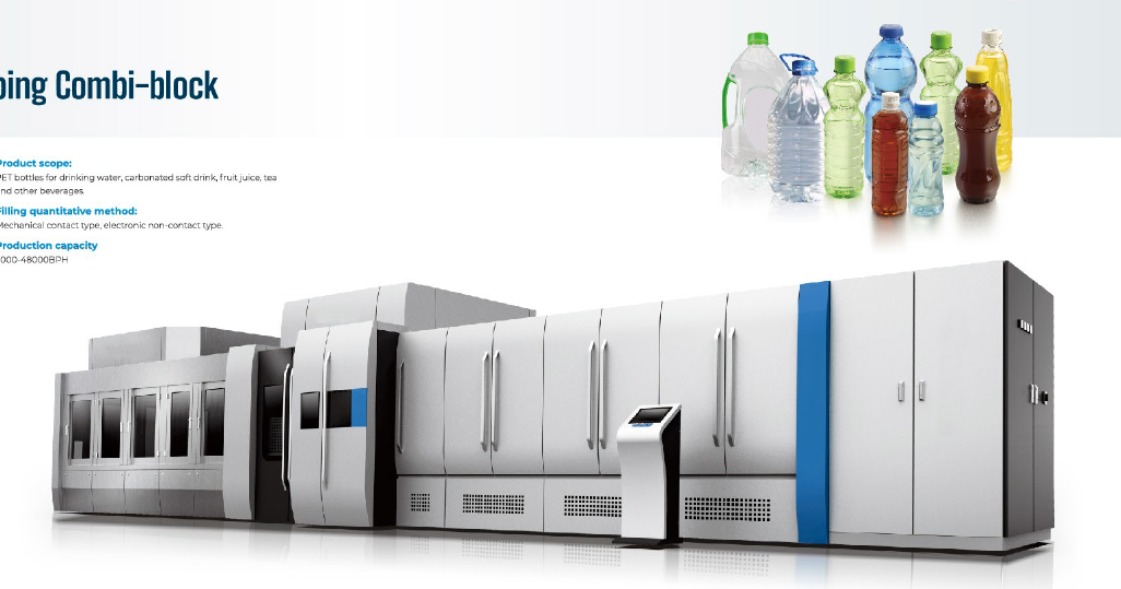 Blowing-filling-capping Combi-block