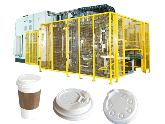 BESURE - TL200 Fully Automatic High-end Coffee Cup Lid Production Line Pulp Moulding Machine