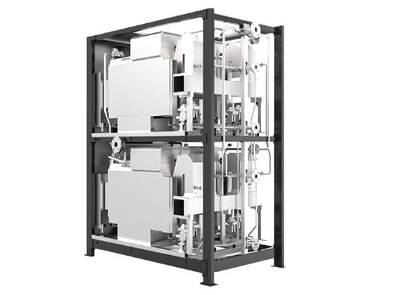 Compound chamber slightly superheated steam generator (1.3 tons)