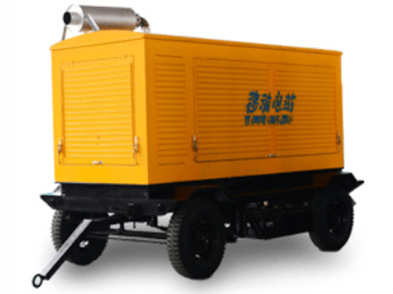 Trailer-mounted mobile power station