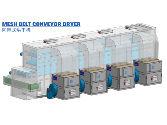 MESH BELT CONVEYOR DRYER