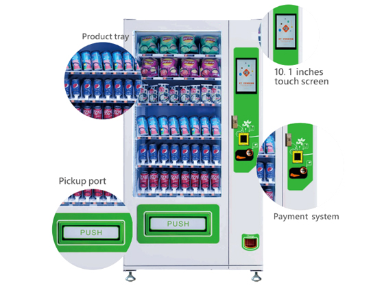 DLY-8C-L2-10.1 Snack and drink vending machine