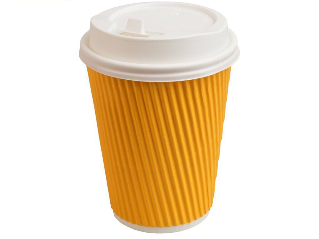Food Grade 8oz Ripple Wall Hot Paper Coffee Cups