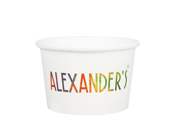 Disposable 3oz Round Ice Cream Paper Cup with Lid