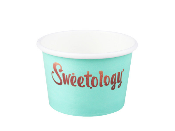 Disposable 3oz Round Ice Cream Paper Cup with Lid