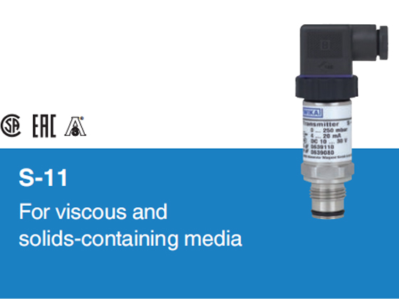 Pressure sensors for viscous and solidscontaining media