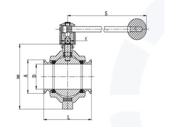 Butterfly ball valve