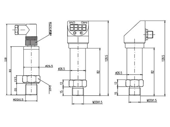 T25 Diaphragm Pressure Transmitter