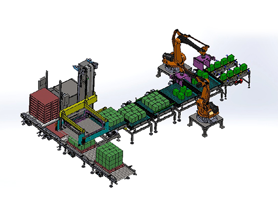 Palletizing and depalletizing system
