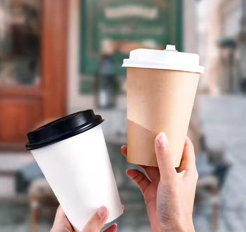 8oz 10oz 12oz Milk Tea Cola Coffee Single-wall White Disposable Paper Cups with Logo