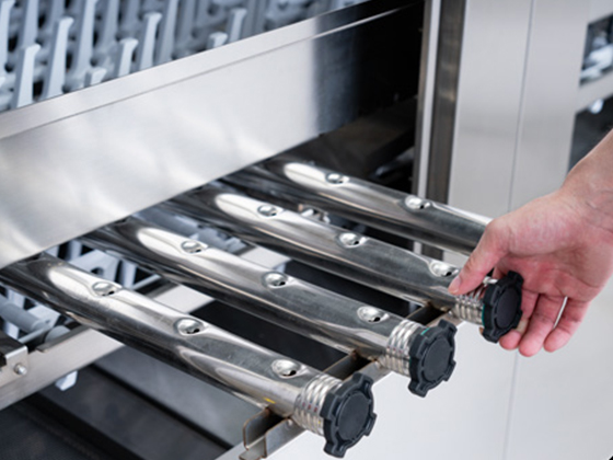 Single-Tank Double-Rinsing Conveyor Dishwasher