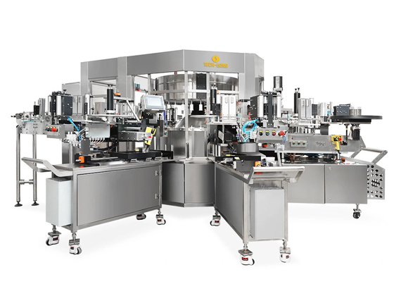 Combined labeling machine
