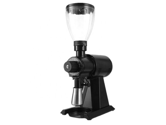 Electric Coffee Grinder Coffee Mill Machine Coffee Bean Grinder Machine Flat Burrs Grinding Machine Black