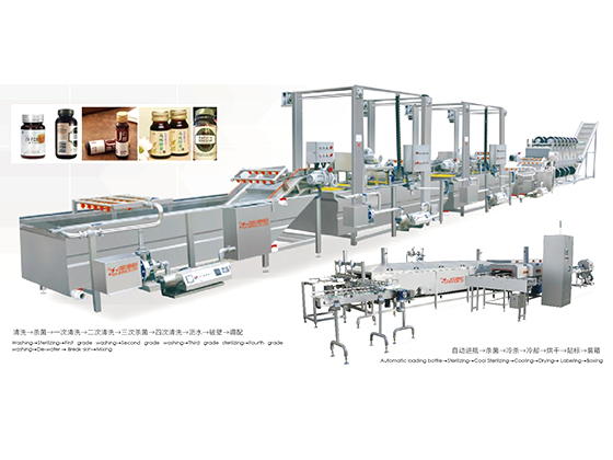 Fruit and vegetable enzyme beverage production line