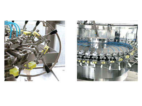 Automatic bottle rinsing machine