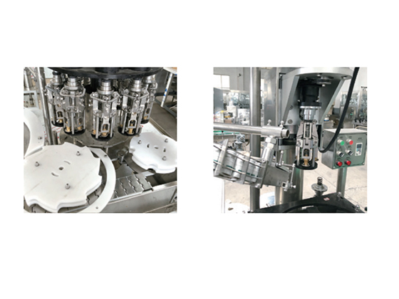 Pilfer proof aluminum screw cap capping machine