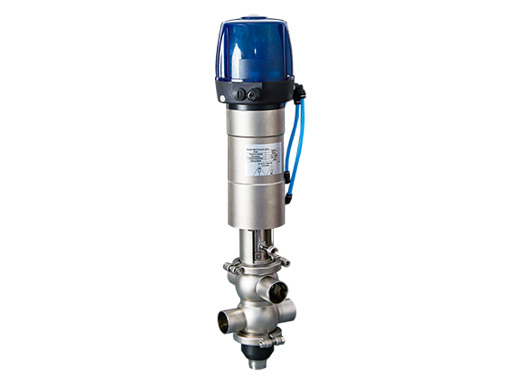 Double seat anti mixing valve