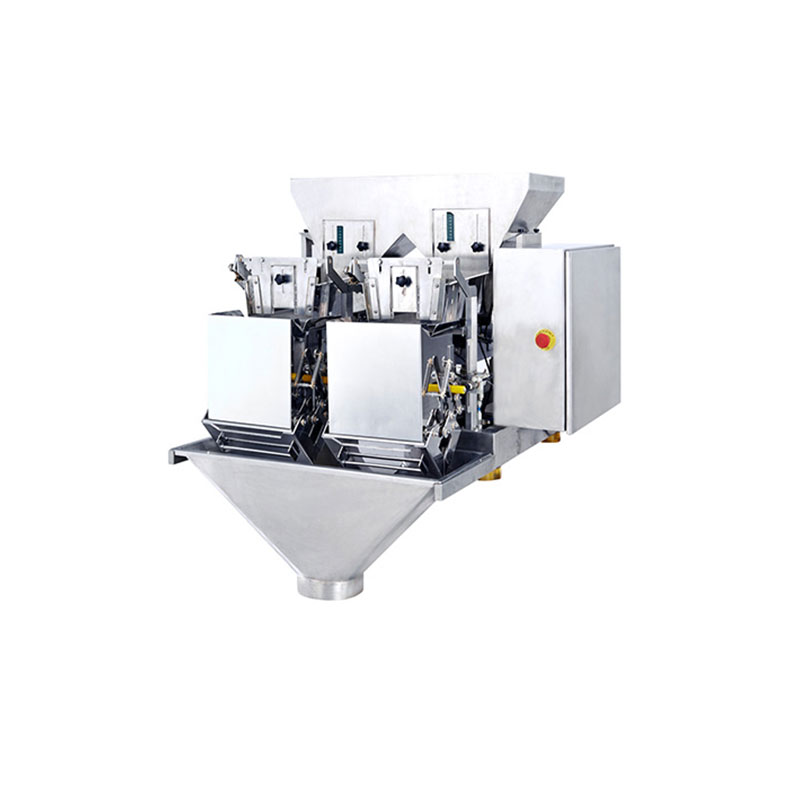 Mini combined weighing and packing machine with multihead weigher for packing small granules,seeds,tea