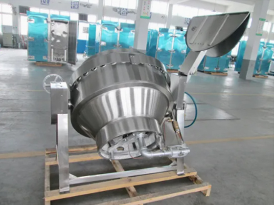  XYTG-200 Stainless Steel Tiltable Gas Heated Soup Cooking Pot Commercial Central Kitchen Equipment