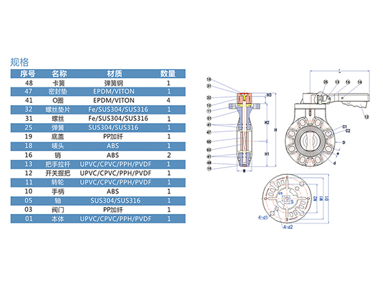 Handle Level Butterfly Valve