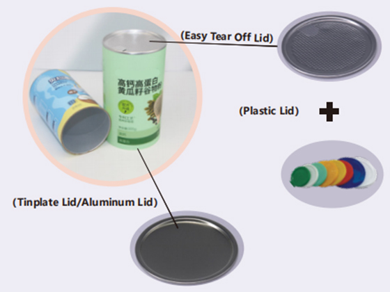 Easy Tear Off Lid Paper Can