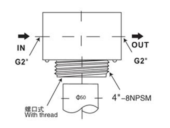 Water distributor Tank head XN-9-1½(JD112)