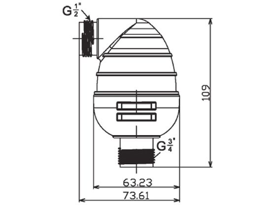 Automatic intake & exjaist HXF-¾”