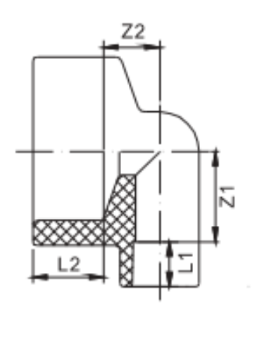 90° Reducing Elbow (Soc×Soc) 8010070198 DN(MM) 40×32	