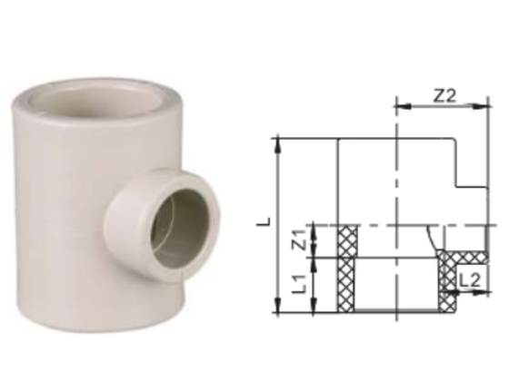 Reducing Tee (Soc×Soc×Soc)  8010070117  DN(MM)  50×32	