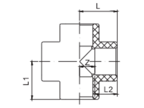 Cross (Soc×Soc×Soc×Soc)   8010070844	 DN(MM)  20	