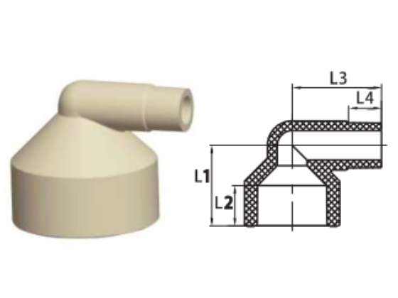 90°Reducing Elbow(Spig x Soc) 8010072870 DN(MM) 50x32