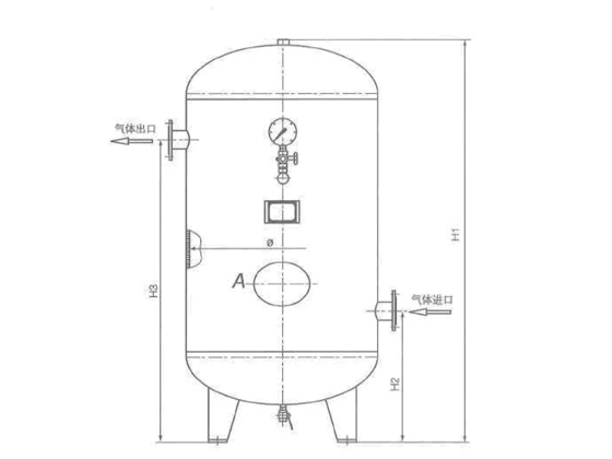 Low-Pressure Storage Tank ---1 m³ / 10 kg