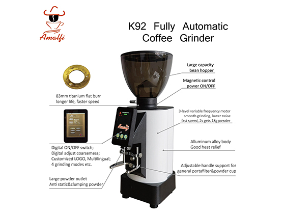  AMALFI Commercial Espresso Time-based Dosing Grinder K92